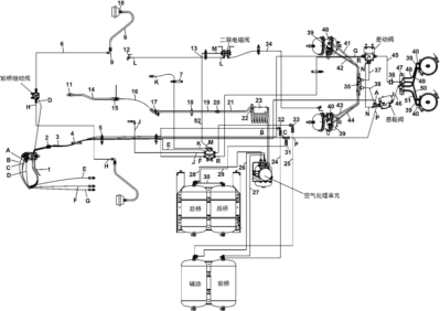 Штуцер-тройник системы ABS Dong Feng (самосвал, миксер) 3506063-K0800 - Страница из каталога