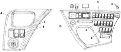Клавиша-выключатель задних противотуманных фар Dong Feng (самосвал, тягач, миксер) 3750040-C0100 - Страница из каталога